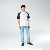 CAMISETA RANGLAN RETRO NEGRA