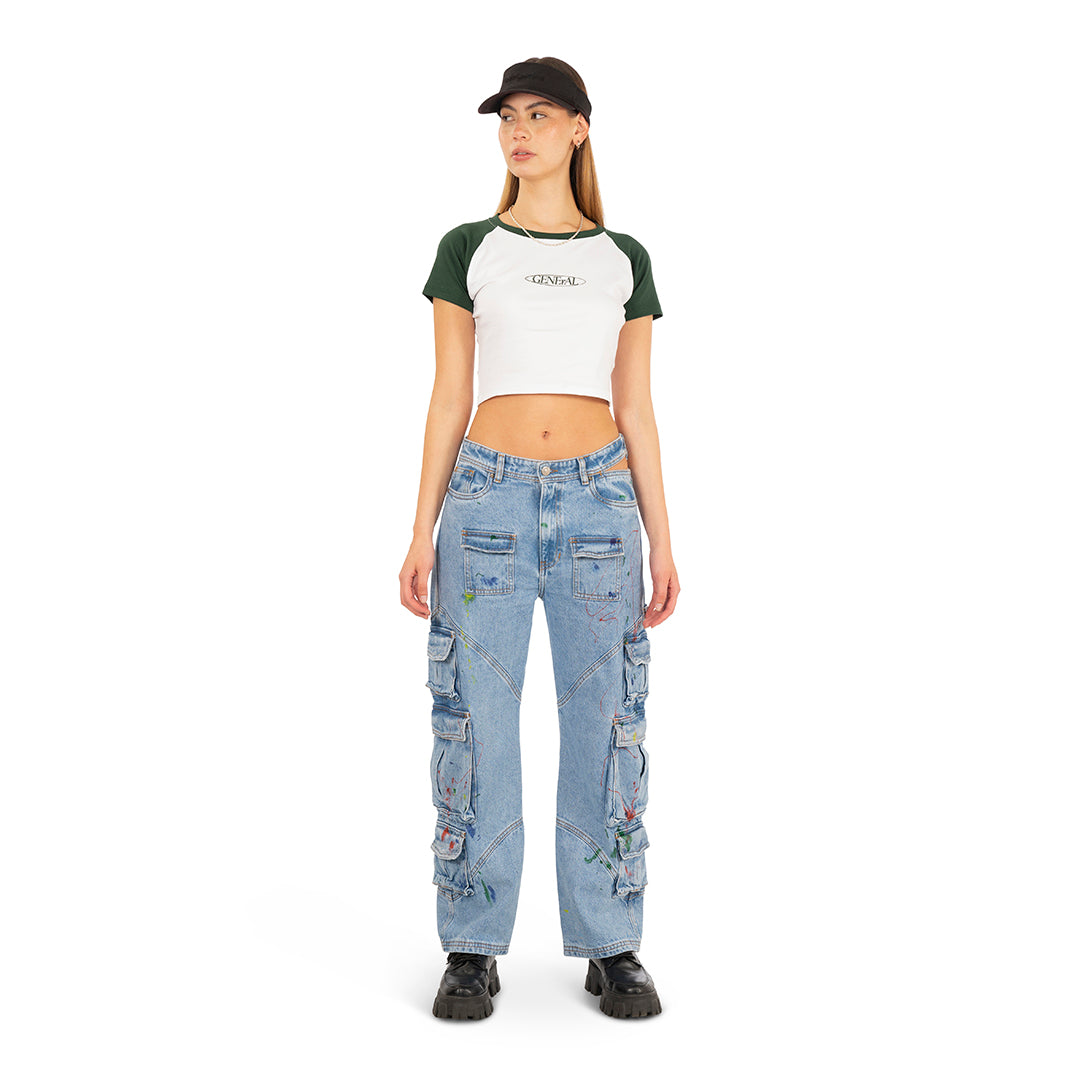 CROP TOP RANGLAN VERDE