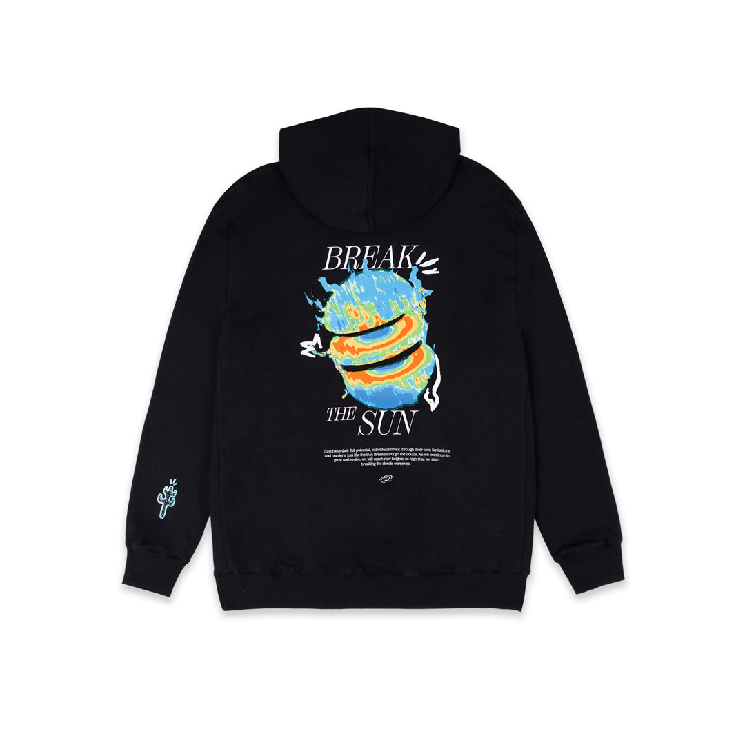 HOODIE NEGRO BREAK THE SUN