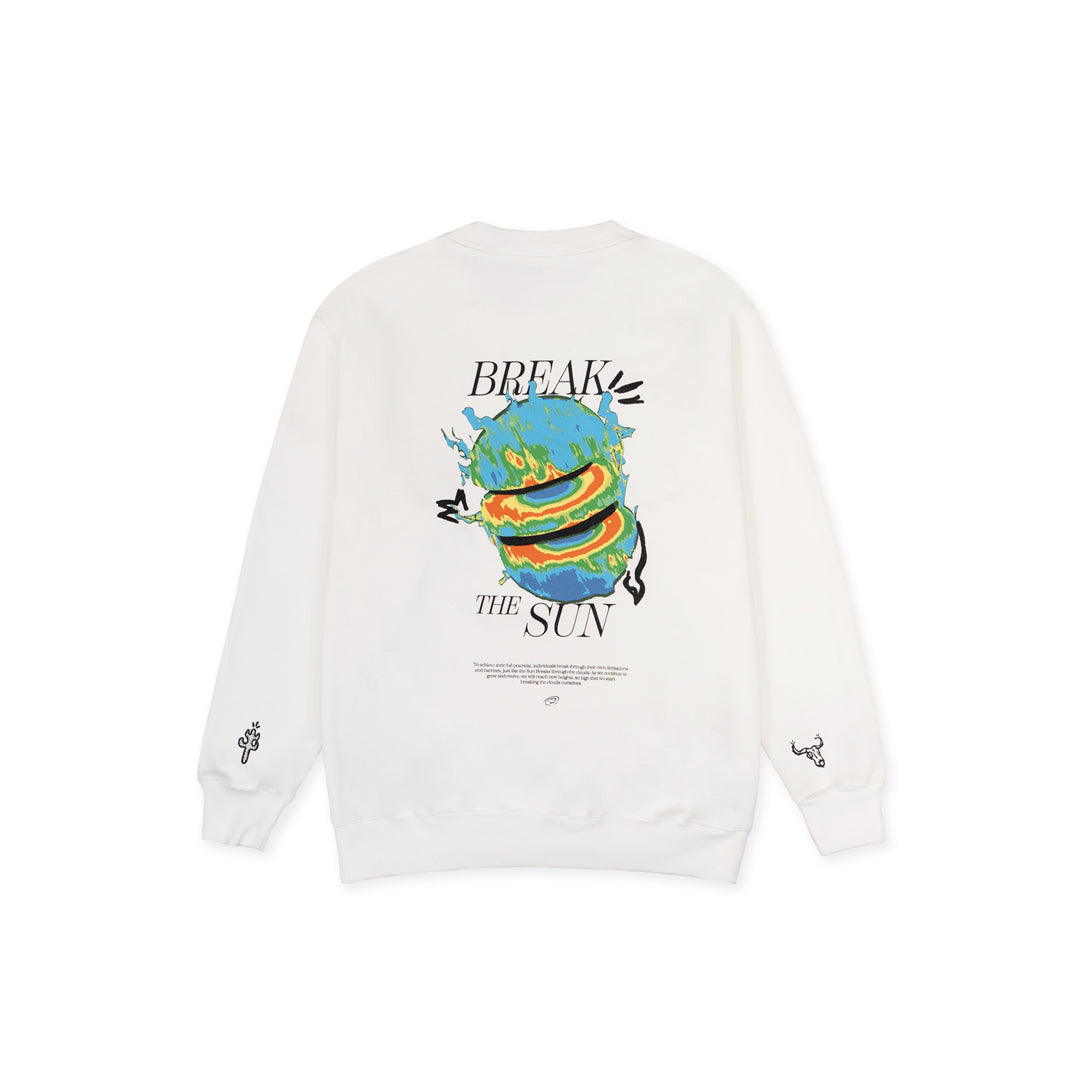 SWEATER BLANCO BREAK THE SUN