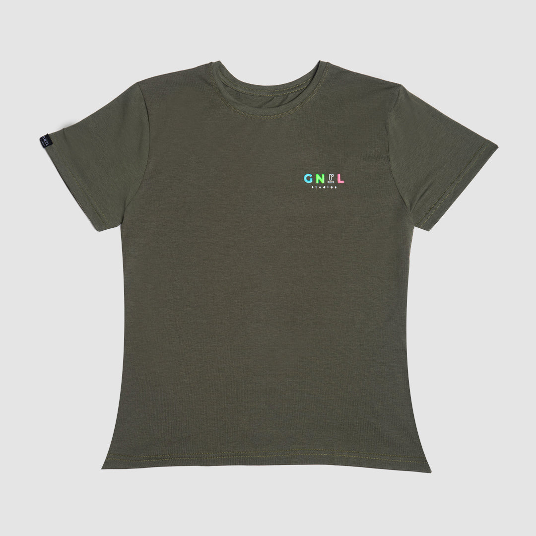 Camiseta COLORS Verde - Mujer