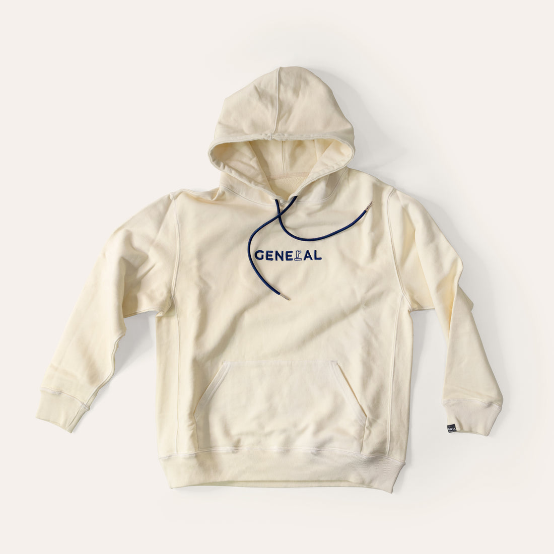 CREAM LOGO HOODIE